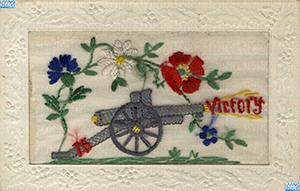 ID142 - Artefacts relating to - A variety of handmade and colour WW1 Postcards